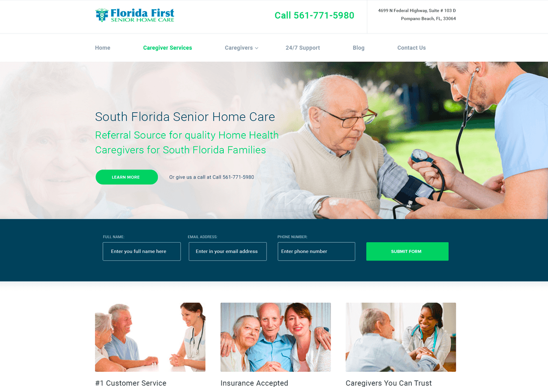 Homepage design concept example 5