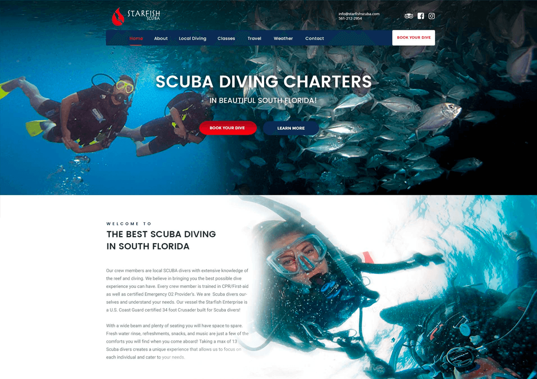 Homepage design concept example 6