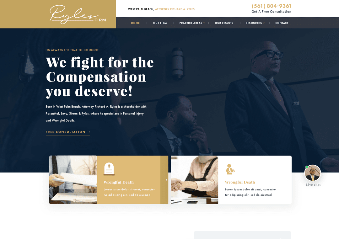 Homepage design concept example 3