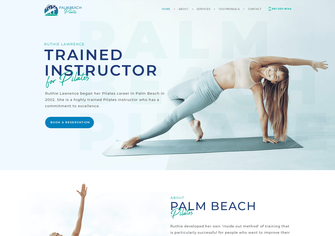 Homepage design concept example 4